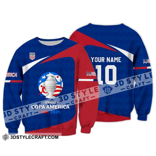 Unisex Shirt - Custom Name And Number Shirt, USA National Team Lover style option 4