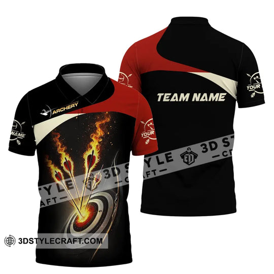 Unisex Shirt, Custom Name and Team Name Archer Shirt, Archery Team Uniform, Archer Gift style option 4
