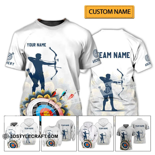 Unisex Shirt - Custom Name And Team Name Shirt - Archery Lover Shirt style option 2