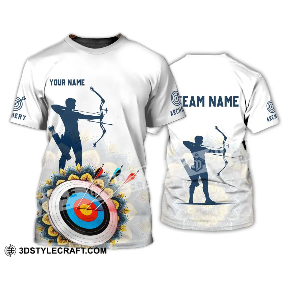 Unisex Shirt - Custom Name And Team Archery Lover T-Shirt / S T-Shirt