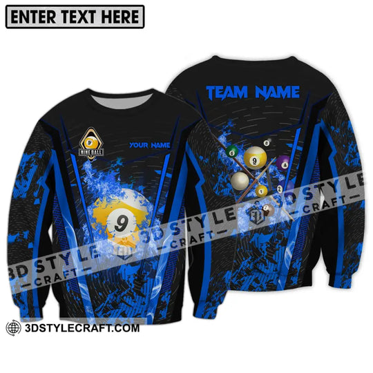 Unisex Shirt - Custom Name And Team Name Billiard Shirt, Billiard Ball style option 4