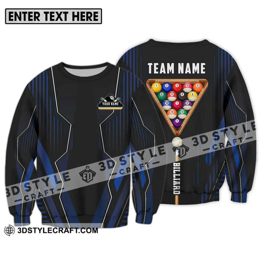 Unisex Shirt - Custom Name And Team Name Billiards Player Shirt style option 4