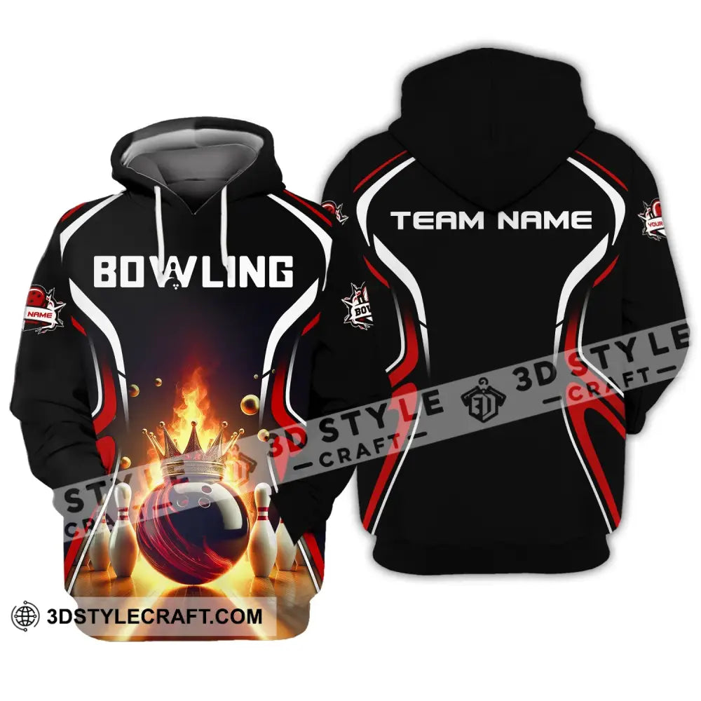 Unisex Shirt Custom Name And Team Bowling For Clubs Hoodie / S T-Shirt