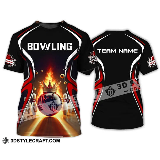 Unisex Shirt, Custom Name and Team Name Bowling Shirt, Shirt For Bowling Clubs style option 2
