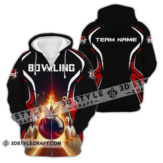 Unisex Shirt, Custom Name and Team Name Bowling Shirt, Shirt For Bowling Clubs style option 3