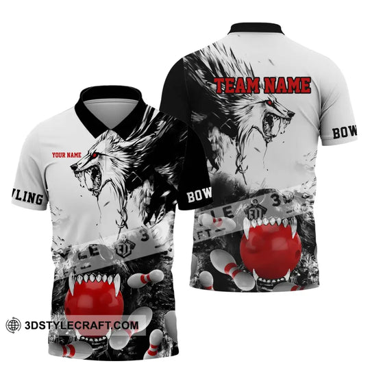 Unisex Shirt - Custom Name And Team Name Shirt - Bowling Hoodie Polo Shirt - Bowling Lover Gift - Bowling Player Shirt style option 4