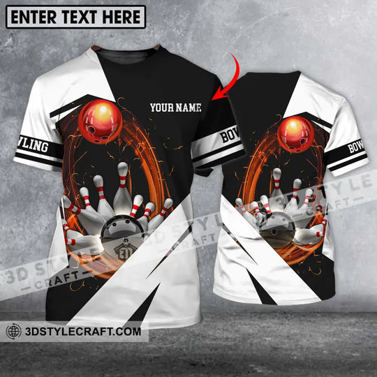 Unisex Shirt - Custom Name And Team Name Shirt - Bowling Hoodie Polo Shirt - Bowling Lover Gift - Bowling Player Shirt style option 1