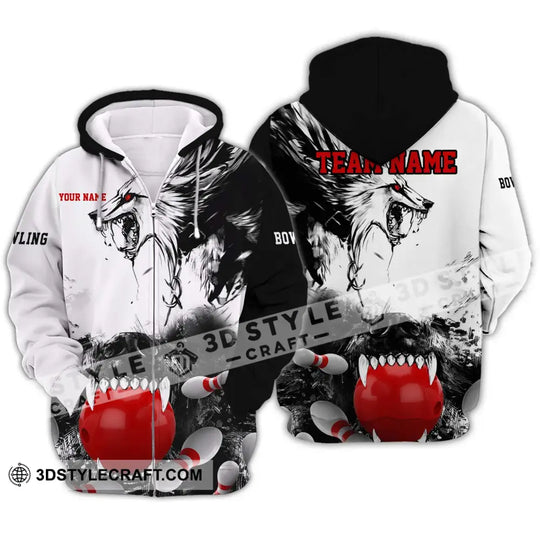 Unisex Shirt - Custom Name And Team Name Shirt - Bowling Hoodie Polo Shirt - Bowling Lover Gift - Bowling Player Shirt style option 3
