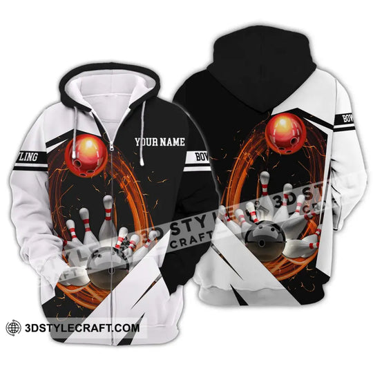 Unisex Shirt - Custom Name And Team Name Shirt - Bowling Hoodie Polo Shirt - Bowling Lover Gift - Bowling Player Shirt style option 3