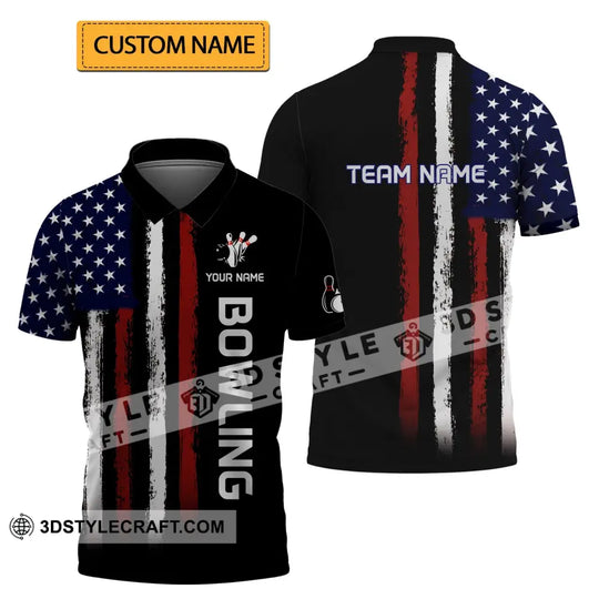 Unisex Shirt - Custom Name And Team Name Shirt - Bowling Lover Gift - Bowling Shirt style option 3