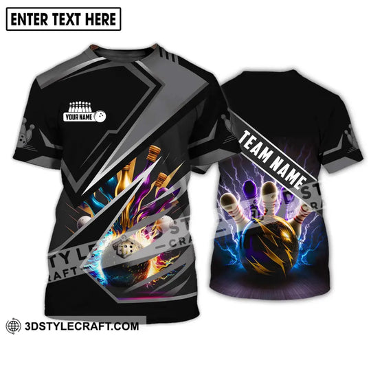Unisex Shirt - Custom Name And Team Name Shirt - Bowling Team Shirt - Bowling Lover Gift - Bowling Gift style option 2