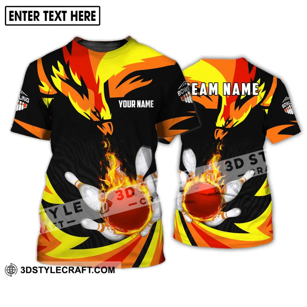 Unisex Shirt - Custom Name And Team Bowling Lover Gift T-Shirt / S T-Shirt