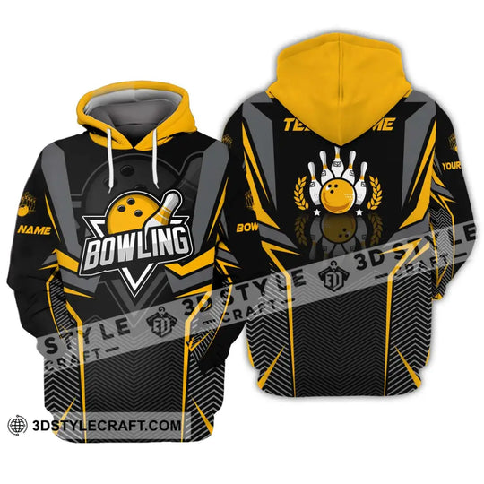 Unisex Shirt - Custom Name And Team Name Bowling Lover Shirt, Race Bowling style option 3