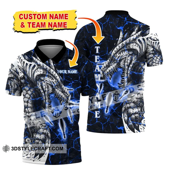 Unisex Shirt, Custom Name and Team Name Bowling Polo Shirt, Bowling Club Uniform, Bowling T-Shirt style option 2