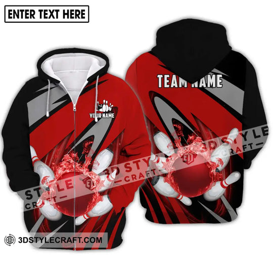 Unisex Shirt - Custom Name And Team Name Shirt - Bowling Polo Shirt - Bowling Lover Gift - Bowling Player Shirt style option 3