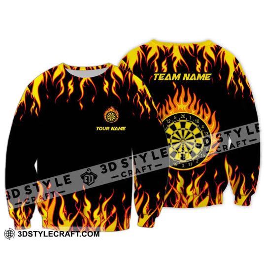 Unisex Shirt - Custom Name And Team Name Shirt, Darts Fire style option 4