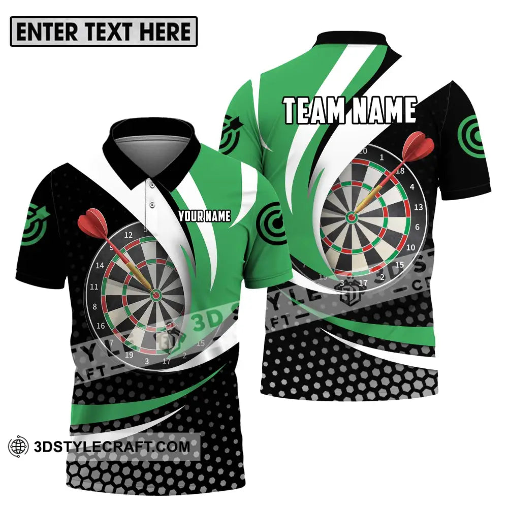 Unisex Shirt - Custom Name And Team Darts Lover Polo / S T-Shirt