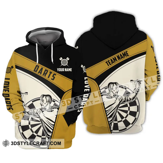 Unisex Shirt - Custom Name And Team Name Darts Shirt, Playing style option 3