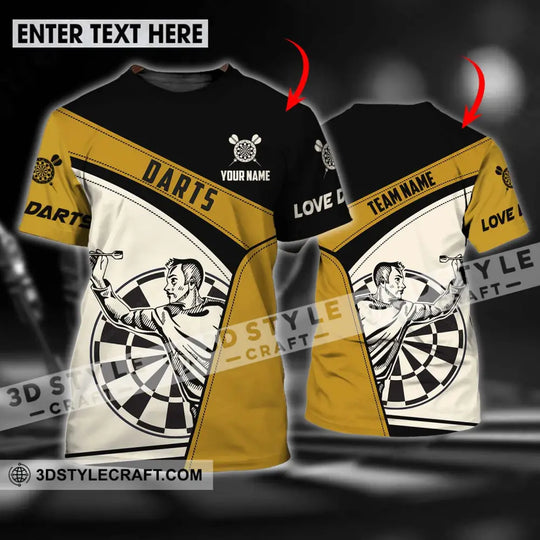Unisex Shirt - Custom Name And Team Name Darts Shirt, Playing style option 1