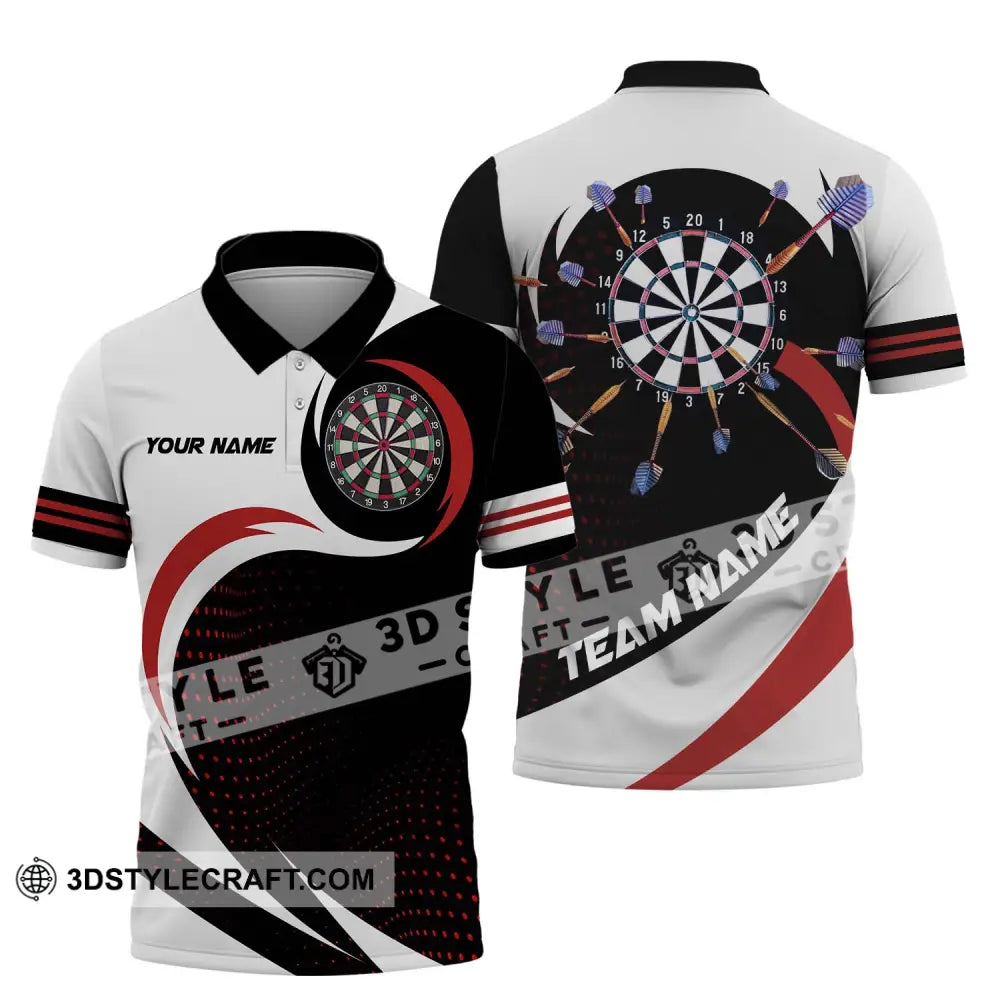 Unisex Shirt - Custom Name And Team Darts Polo / S T-Shirt