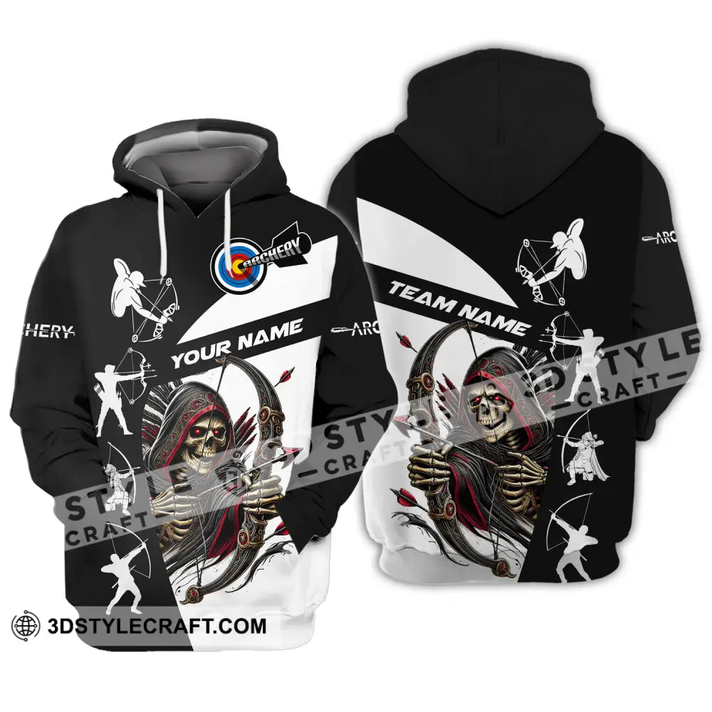 Unisex Shirt - Custom Name And Team Death Archery Hoodie / S T-Shirt