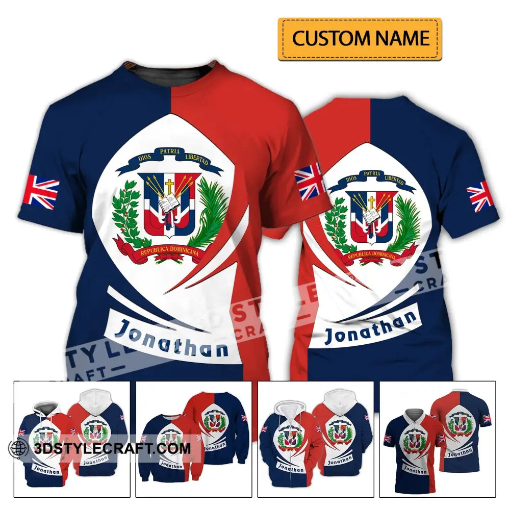 Unisex Shirt - Custom Name And Team Dios Patria Libertad T-Shirt