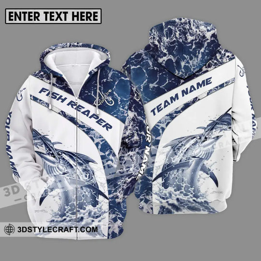 Unisex Shirt - Custom Name And Team Name Shirt Fish On Fish style option 2