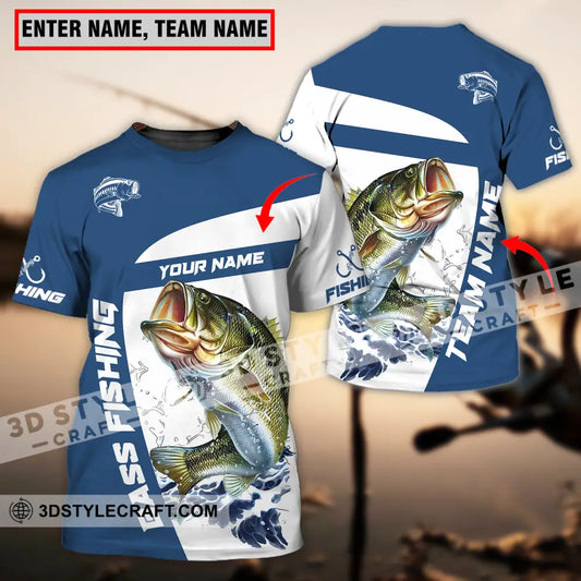 Unisex Shirt - Custom Name And Team Fishing Bass T-Shirt