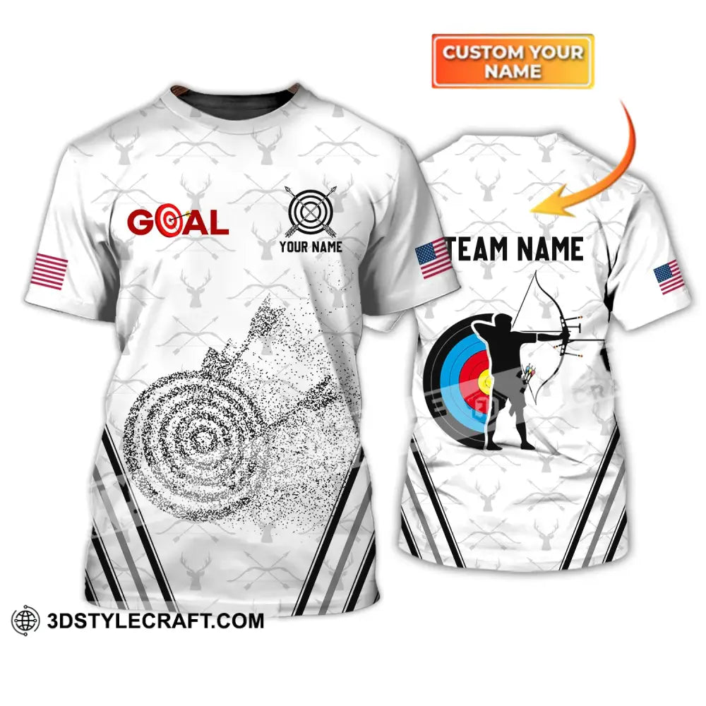 Unisex Shirt - Custom Name And Team Gold Archery Lover T-Shirt