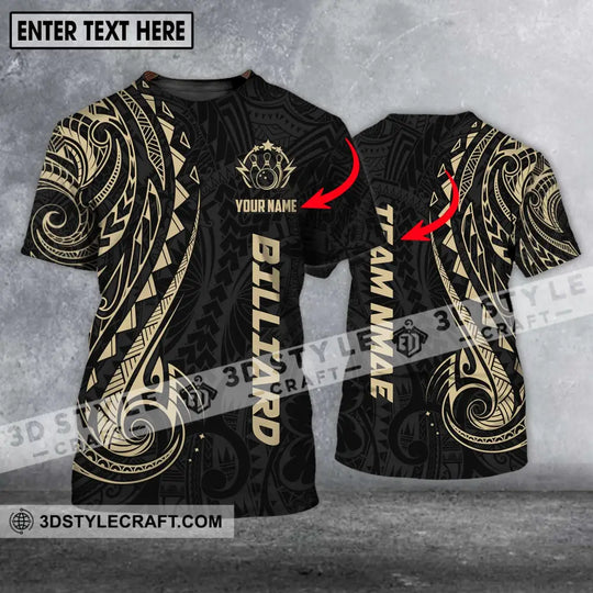 Unisex Shirt - Custom Name And Team Name Shirt, Gold Pattern Shirt style option 1