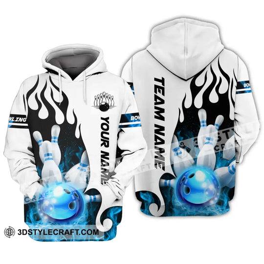 Unisex Shirt - Custom Name And Team Name Shirt, Ice Bowling Ball Shirt style option 3