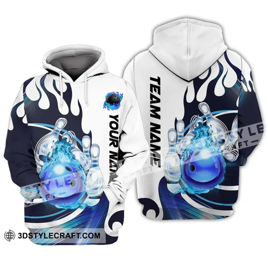 Unisex Shirt - Custom Name And Team Name Shirt, Ice Bowling Ball style option 3