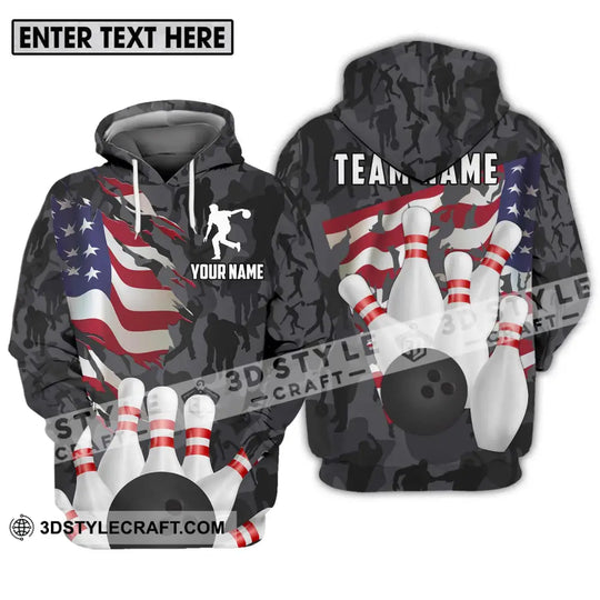 Unisex Shirt - Custom Name And Team Name Sport Shirt, America Bowling Player style option 3