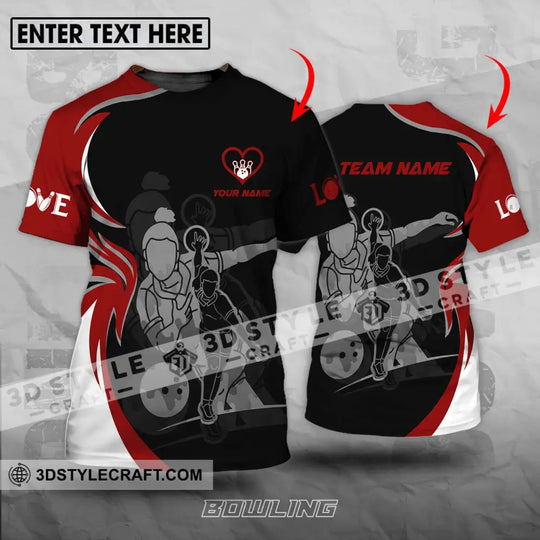 Unisex Shirt - Custom Name And Team Name Sport Shirt, Bowling Player style option 1