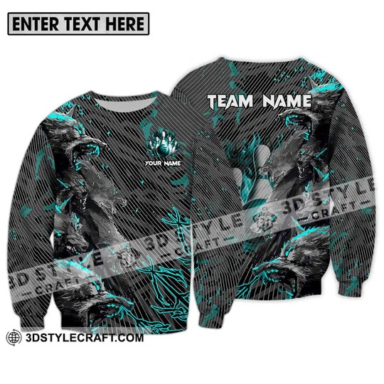 Unisex Shirt - Custom Name And Team Name Sport Shirt, Wolves Bowling style option 4