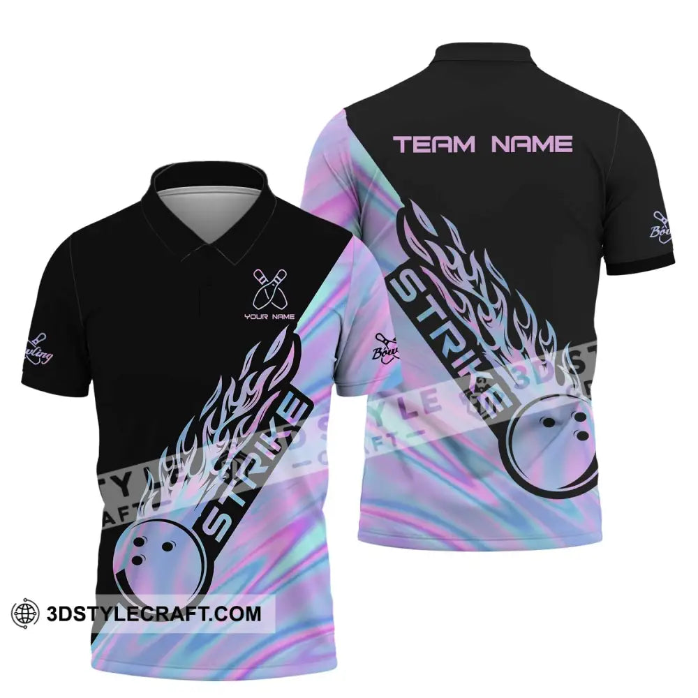 Unisex Shirt - Custom Name And Team Strike Bowling Lover Gift Polo / S T-Shirt