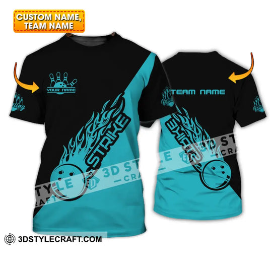Unisex Shirt - Custom Name And Team Name Shirt - Strike Bowling Lover Shirt style option 1