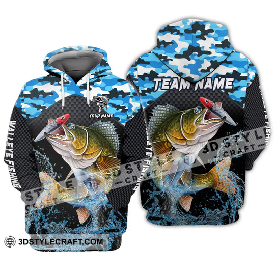 Unisex Shirt - Custom Name And Team Name Shirt, Walley Fishing style option 4