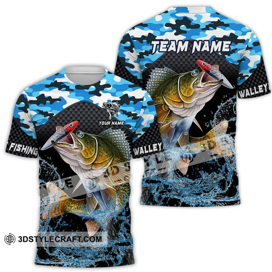 Unisex Shirt - Custom Name And Team Name Shirt, Walley Fishing style option 2