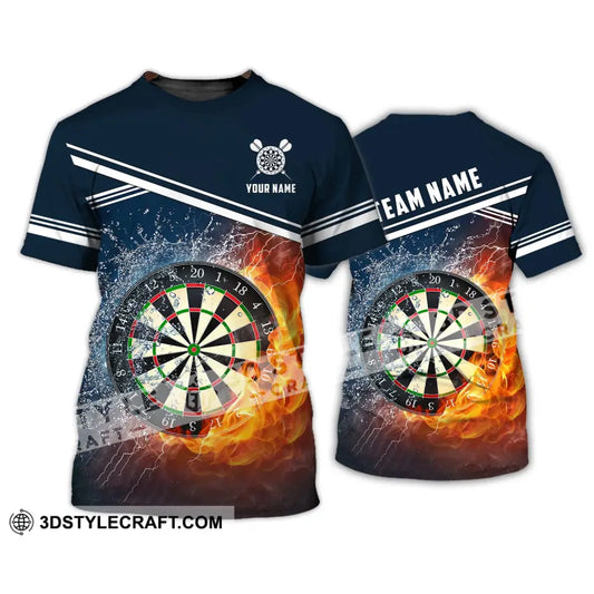 Unisex Shirt - Custom Name And Team Water Fire Darts T-Shirt / S T-Shirt