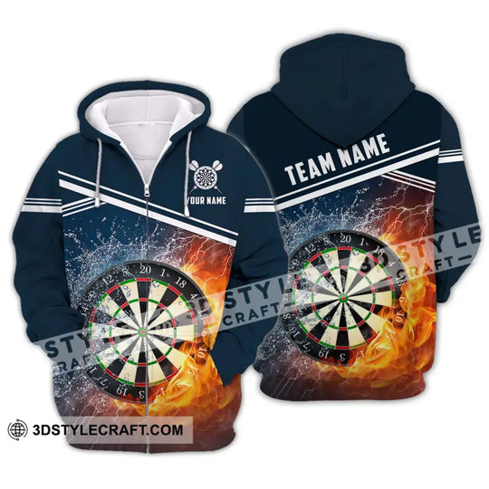 Unisex Shirt - Custom Name And Team Name Shirt, Water Fire Darts Shirt style option 2