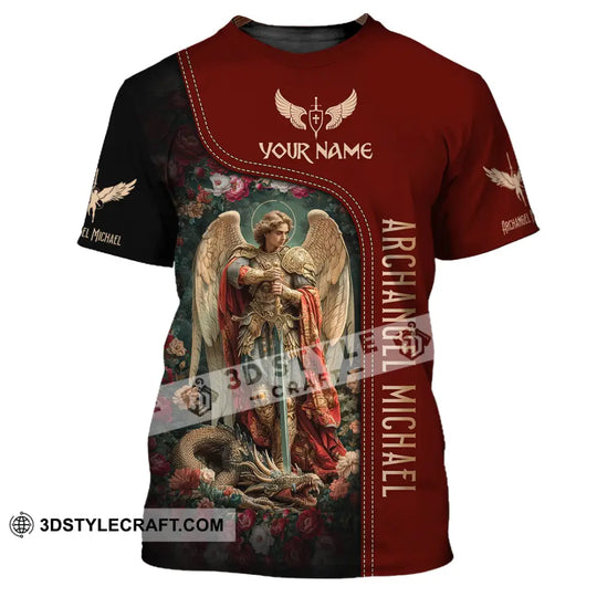 Unisex Shirt, Custom Name Archangel Michael, God, Jesus Shirt, Christian Gift style option 3