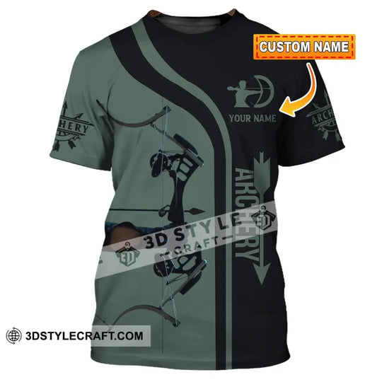 Unisex Shirt, Custom Name Archer Shirt, Archery Polo Long Sleeve, Archer Gift style option 1