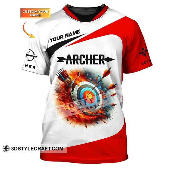 Unisex Shirt, Custom Name Archery Shirt, Archery Gift, Shirt for Archery Lovers style option 1