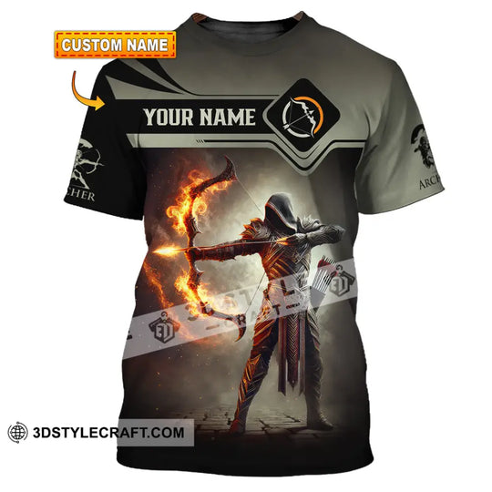 Unisex Shirt, Custom Name Archery Shirt, Archery Polo Long Sleeve Shirt, Archery Gift style option 1