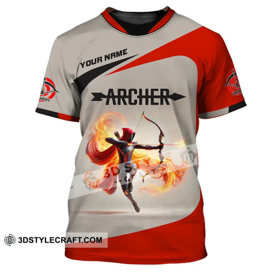 Unisex Shirt, Custom Name Archery Shirt, Archery Polo Long Sleeve Shirt, Archery Gift style option 2