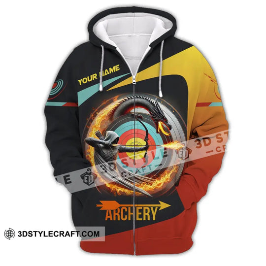Unisex Shirt, Custom Name Archery Shirt, Archery Polo Long Sleeve, Archery Love T-Shirt style option 3