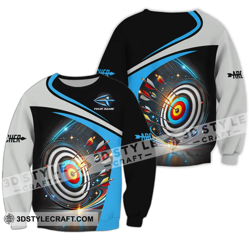 Unisex Shirt - Custom Name Archery Sport Long Sleeve / S T-Shirt