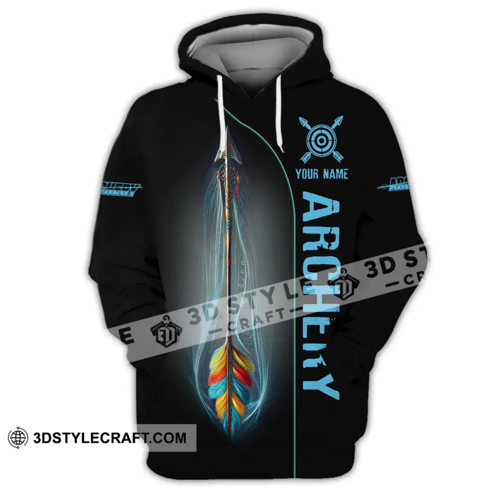 Unisex Shirt Custom Name Archery T-Shirt Hoodie Long Sleeve Gift For Lover / S