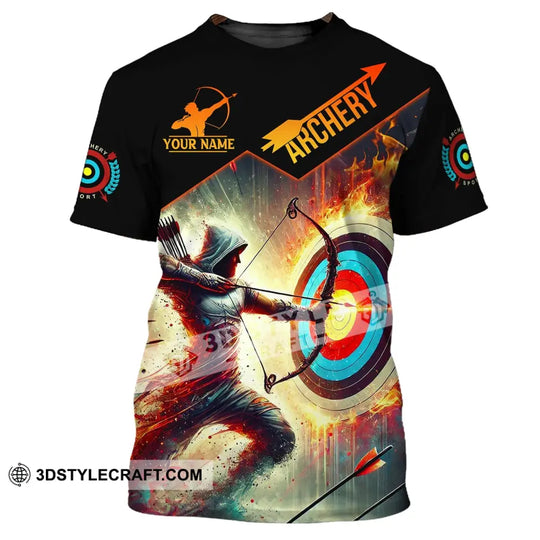 Unisex Shirt, Custom Name Archery Shirt, Archery T-Shirt Hoodie Long Sleeve Shirt, Gift for Archery Lover style option 2